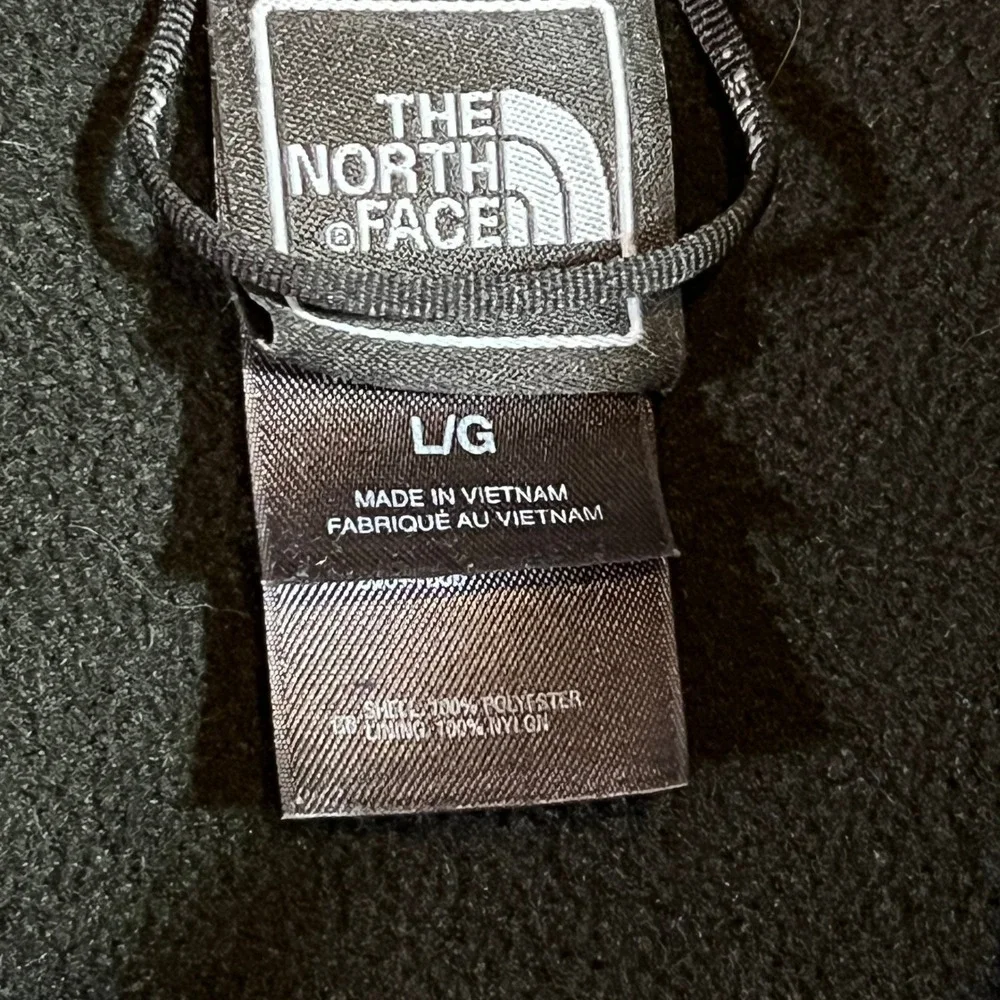 The North Face Fleece Vest Men Large Black Full Zip Outdoor Layering‎ Gorpcore